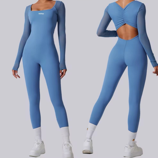 FlexMesh Long-Sleeve Jumpsuit