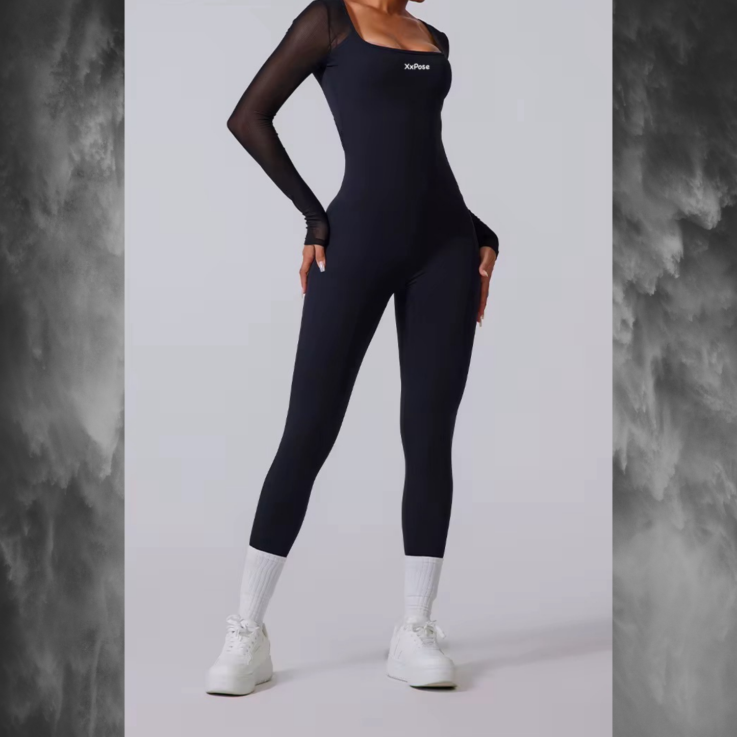 FlexMesh Long-Sleeve Jumpsuit